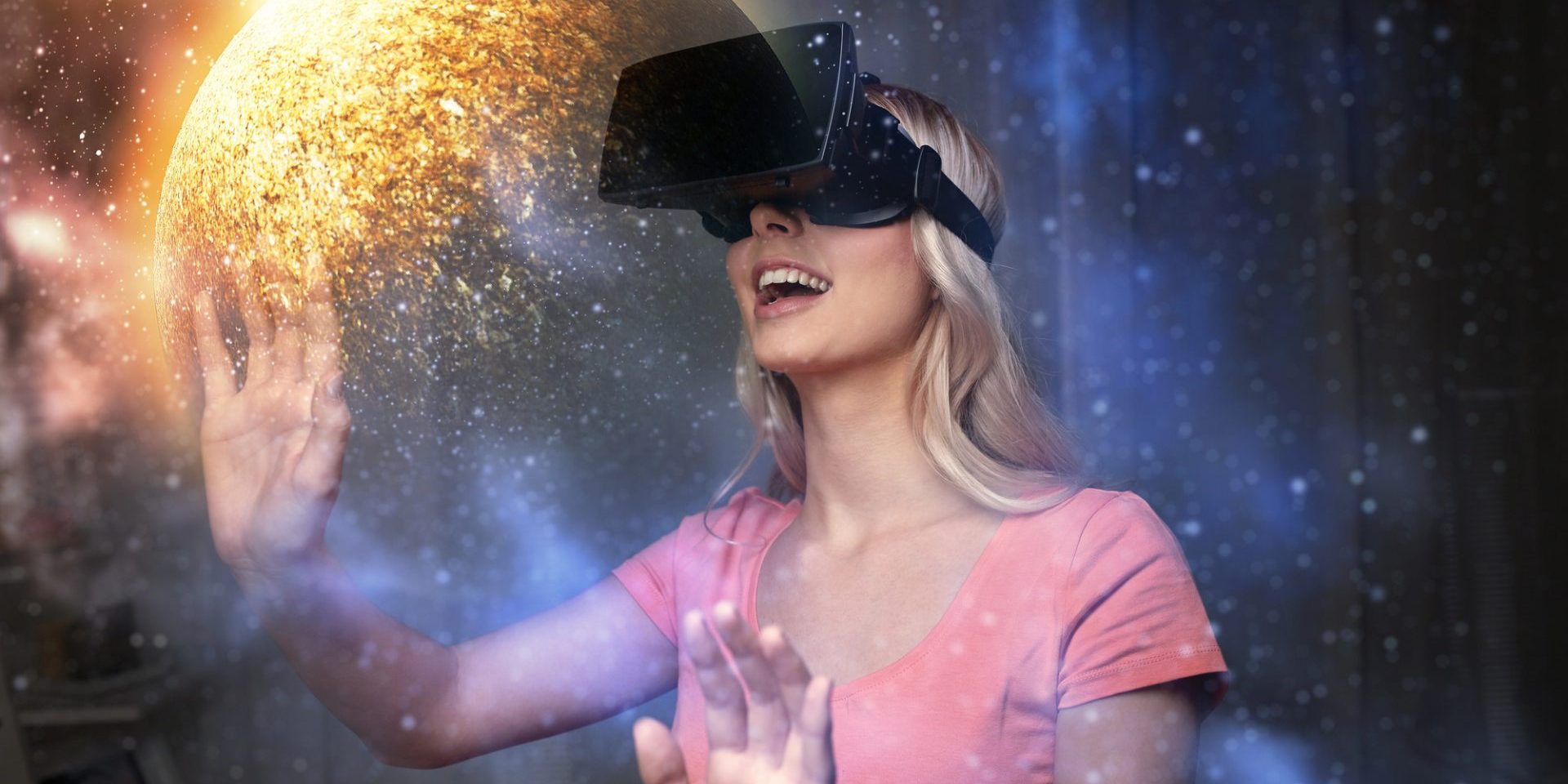 Woman in virtual reality headset (image courtesy Syda_Productions/Deposit Photos)